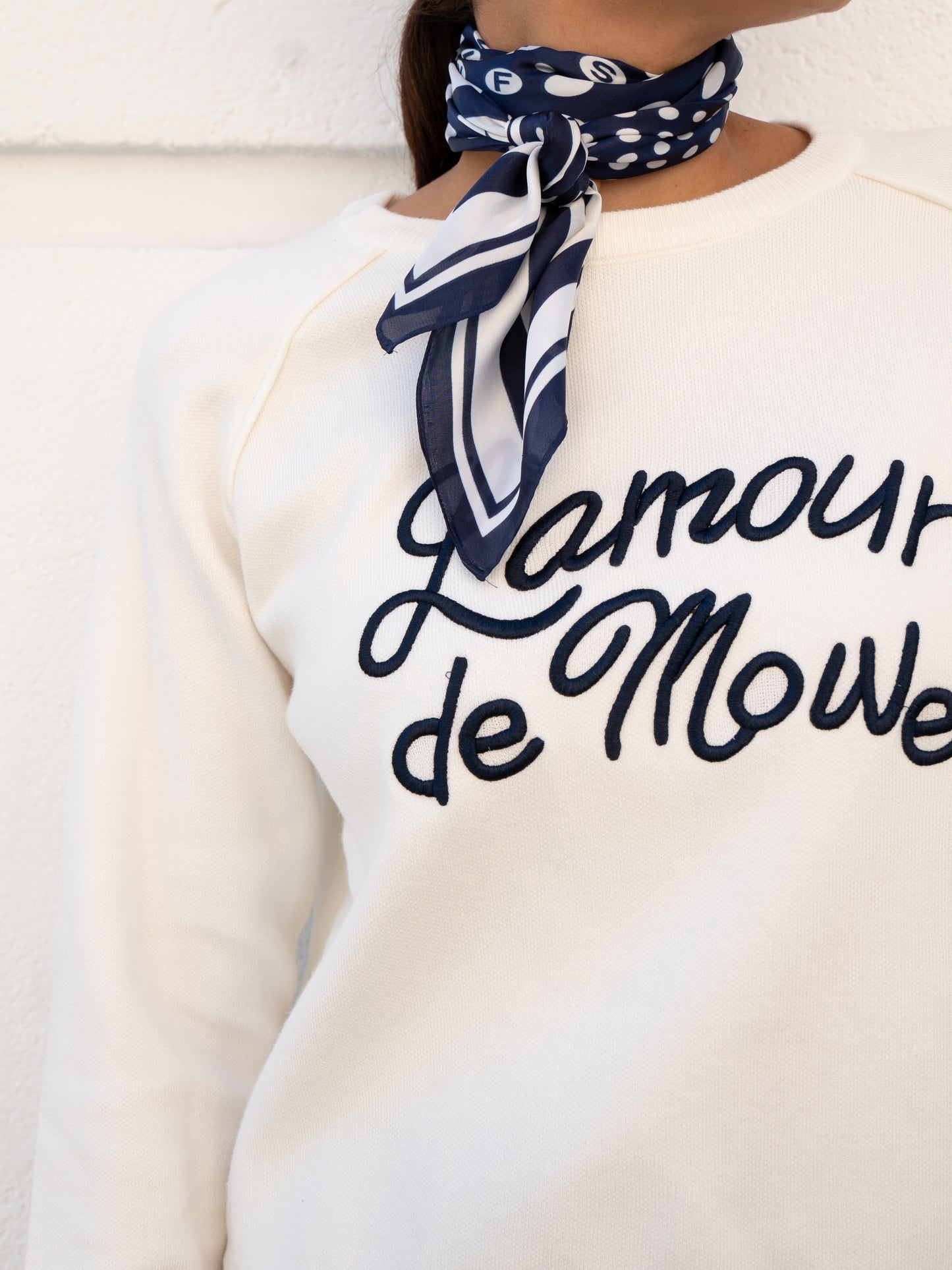 Sudadera `L'Amour´ blanco MUESTRARIOS DE ROPA Y MODA DE MUJER