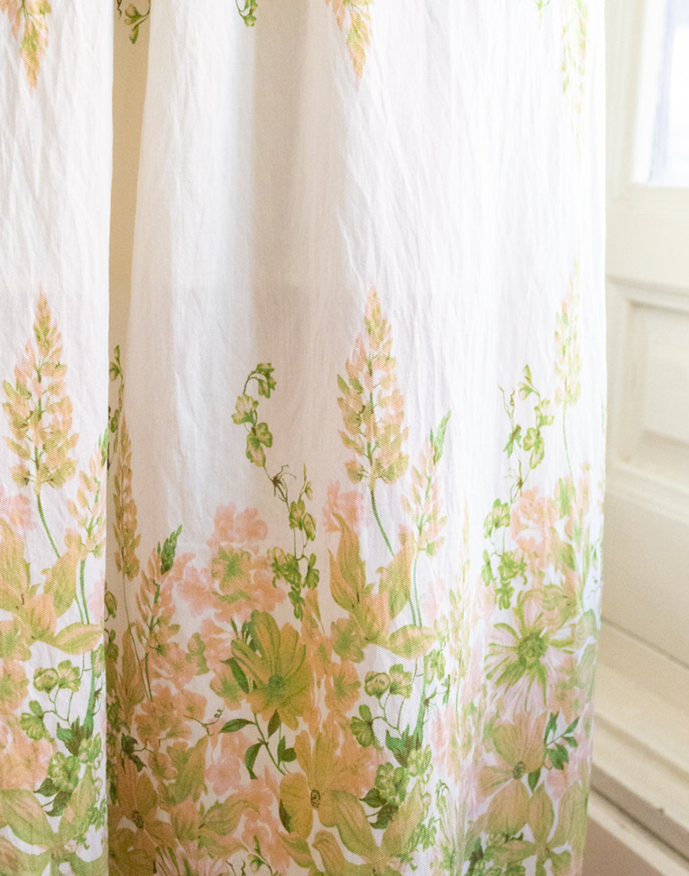 Vestido largo nido de abeja con estampado de flores verde ideas invitada primavera ideal