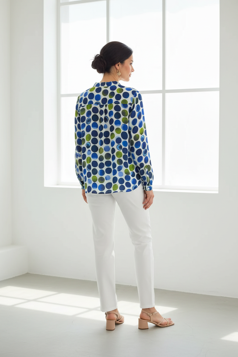 Camisa lunares espalda