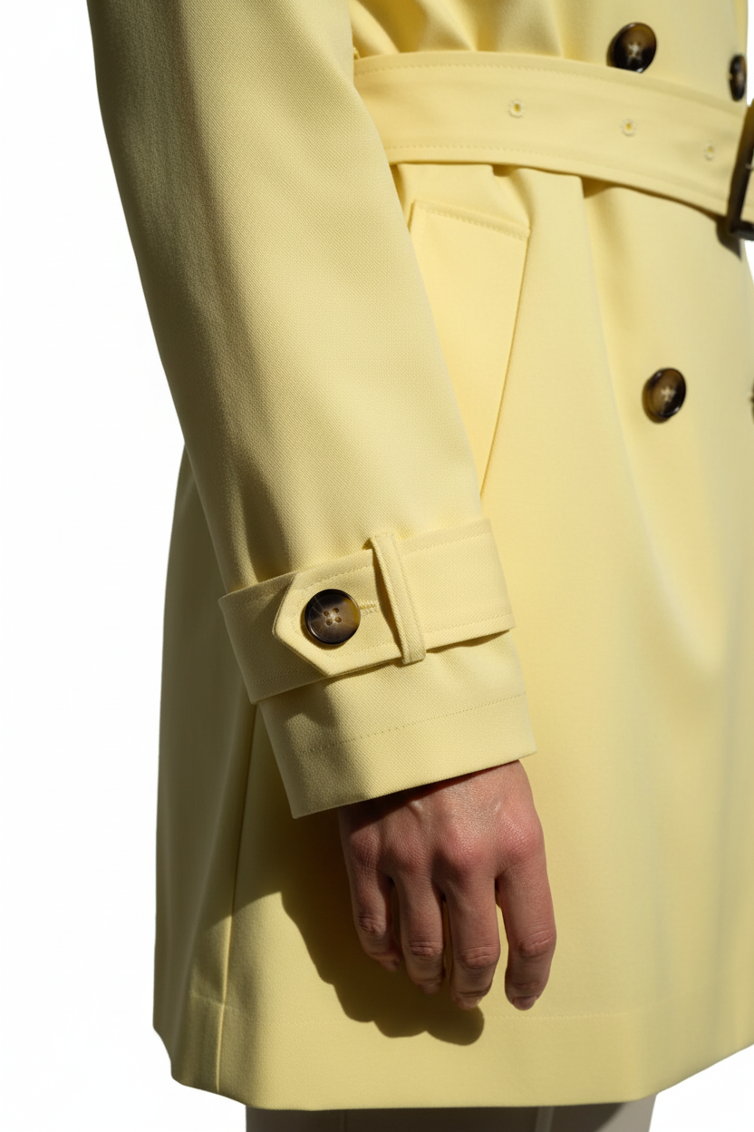 Gabardina amarilla - Detalle manga