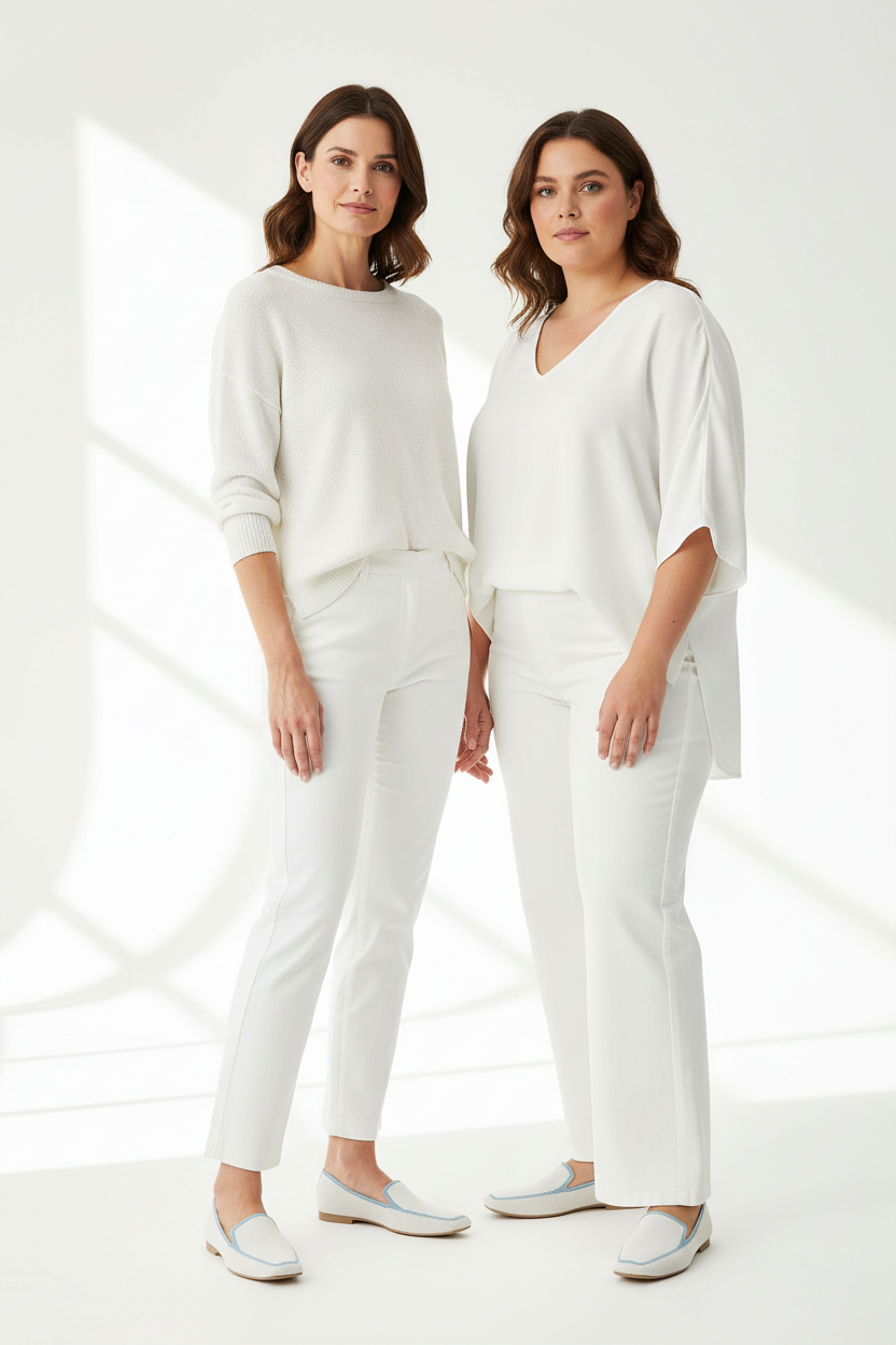 Mocasines blancos - Dos modelos