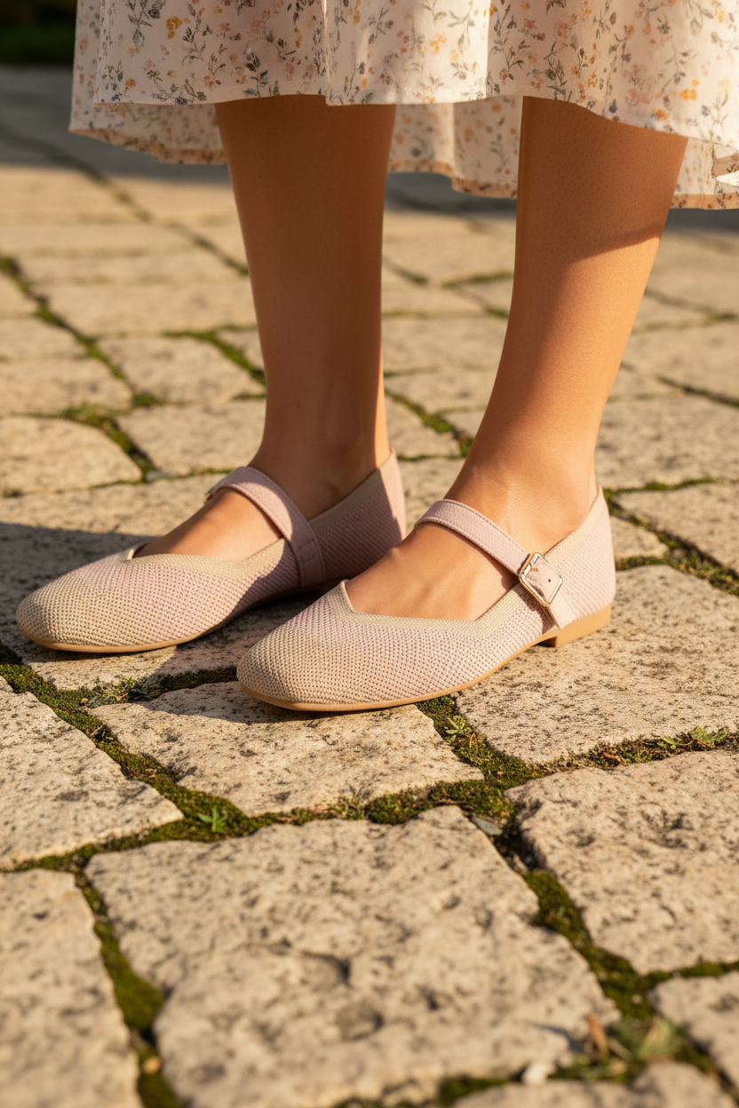 Modelo bailarina rosa bicolor exterior