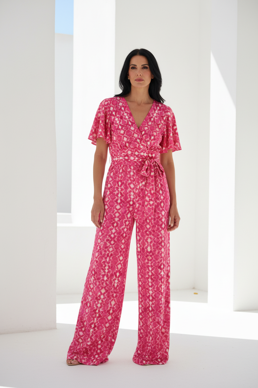 Mono fuchsia señora española