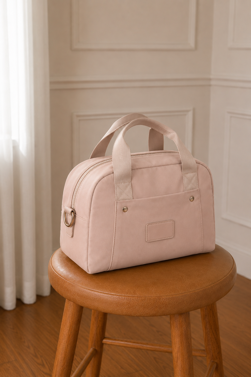 Bolso Bowling Nude con Asa