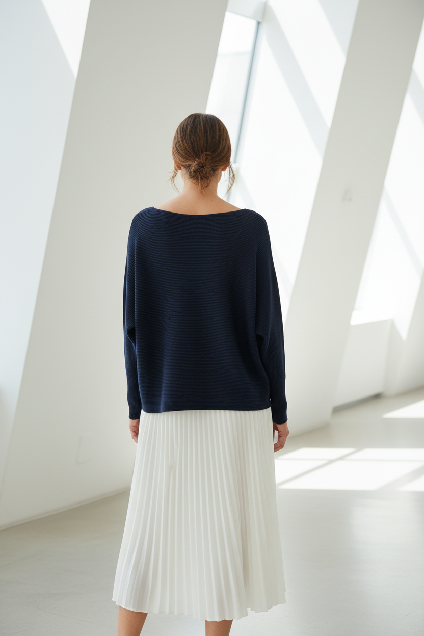 Vista trasera - azul marino