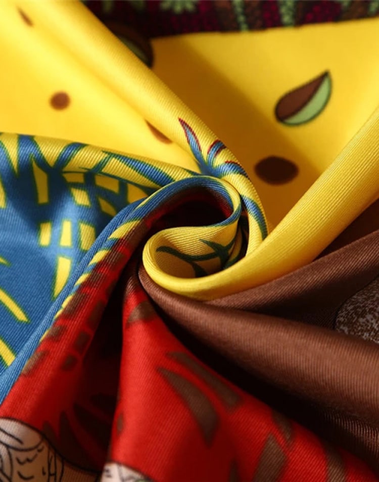 Pañuelo de seda el sueño de una noche de verano azul muestrarios tienda de ropa de mujer y accesorios de moda de mujer