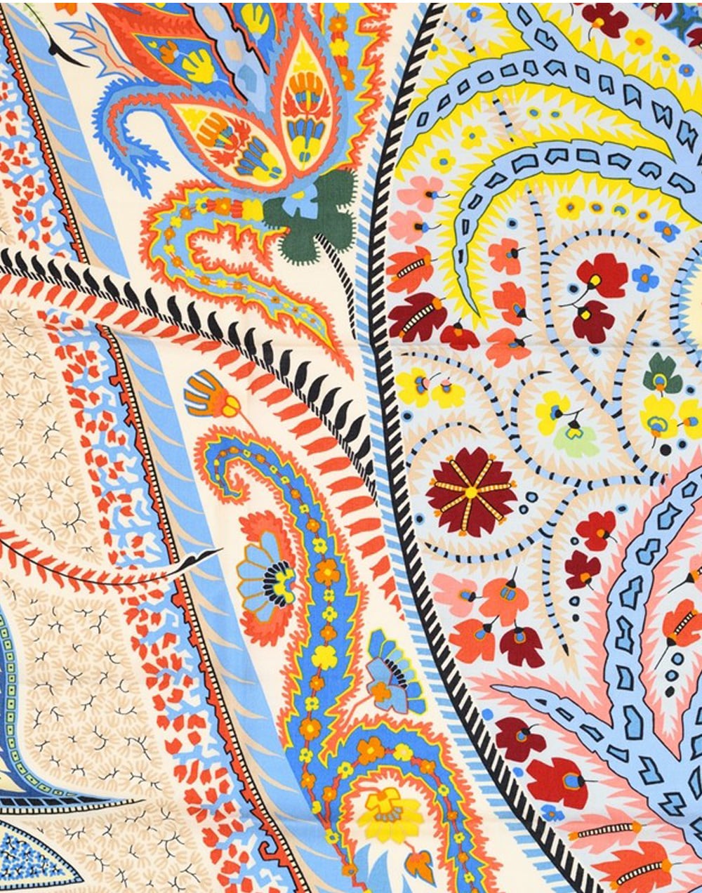 Pañuelo de seda paisley naranja muestrarios tienda de ropa de mujer y accesorios de moda de mujer