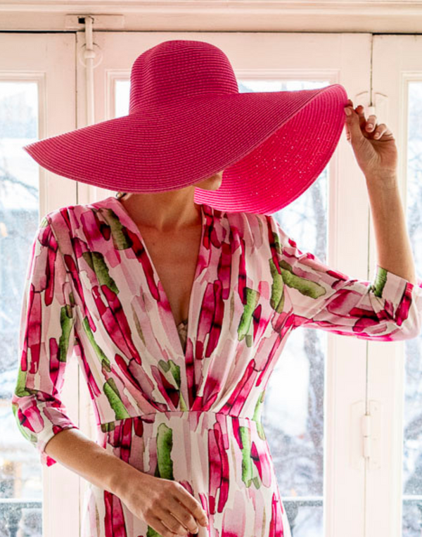 Maxi pamela rosa fucsia muestrarios de ropa y accesorios de mujer vestir bien invitada ideal low cost