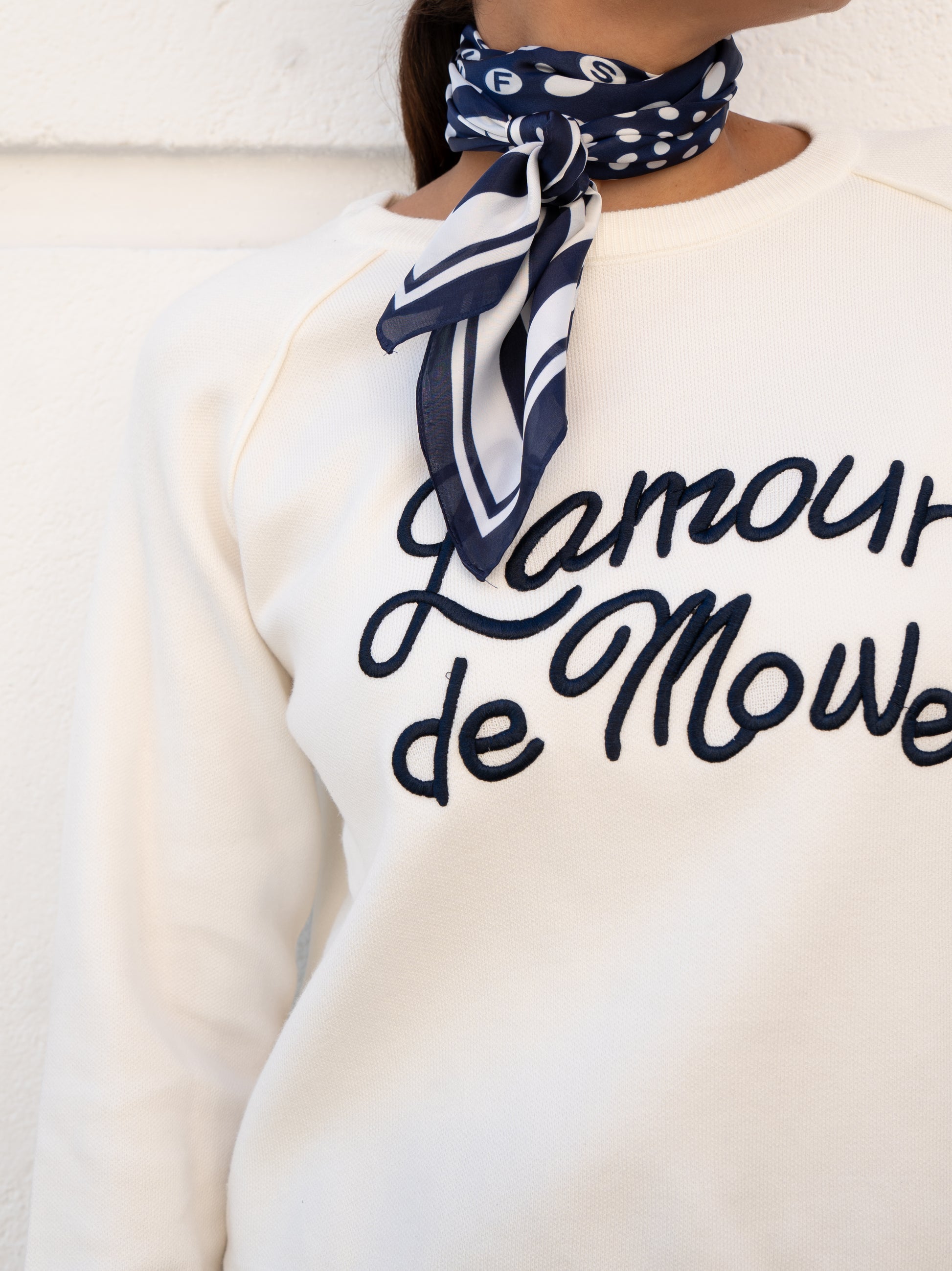 Sudadera `L'Amour´ blanco MUESTRARIOS DE ROPA Y MODA DE MUJER 