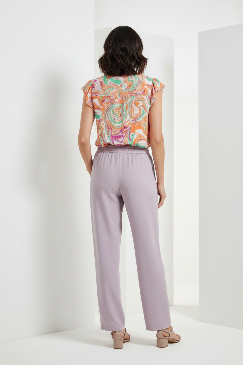 Blusa marmolada malva - espalda