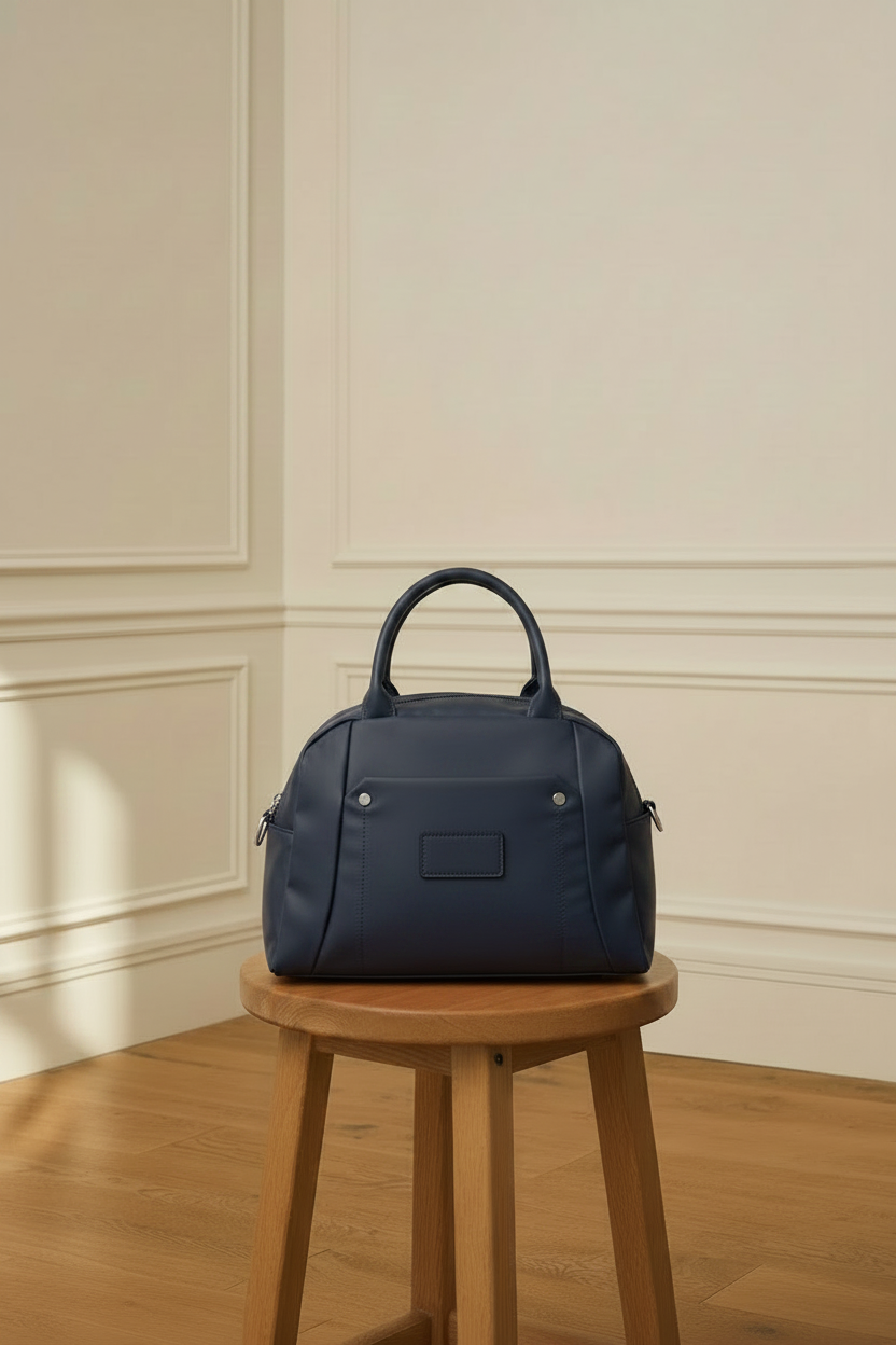 Bolso azul marino frontal
