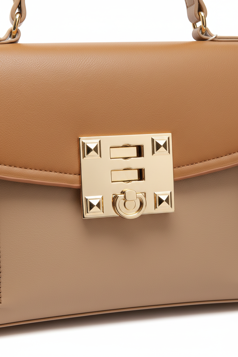 Bolso beige detalle