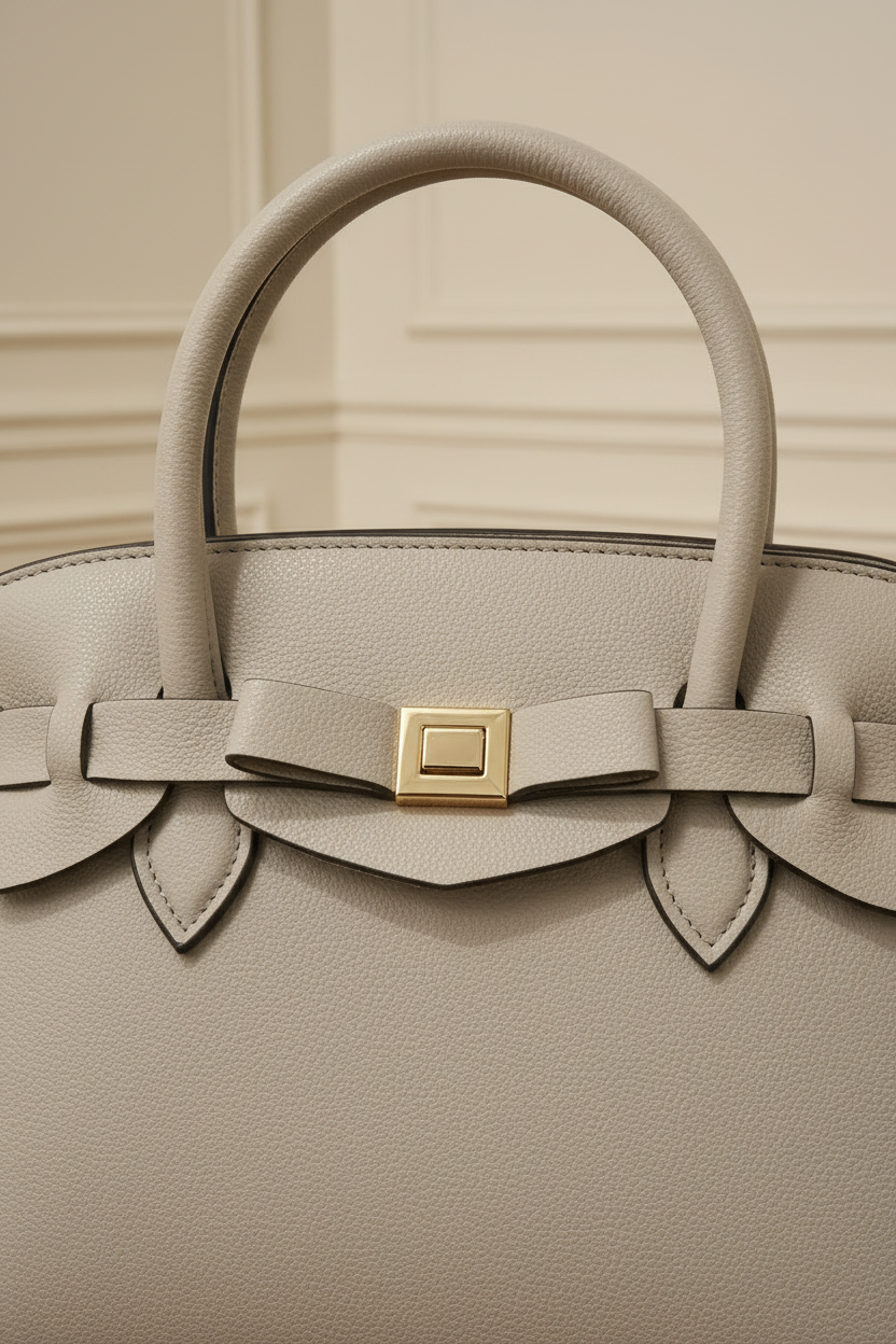 Bolso gris perla - detalle