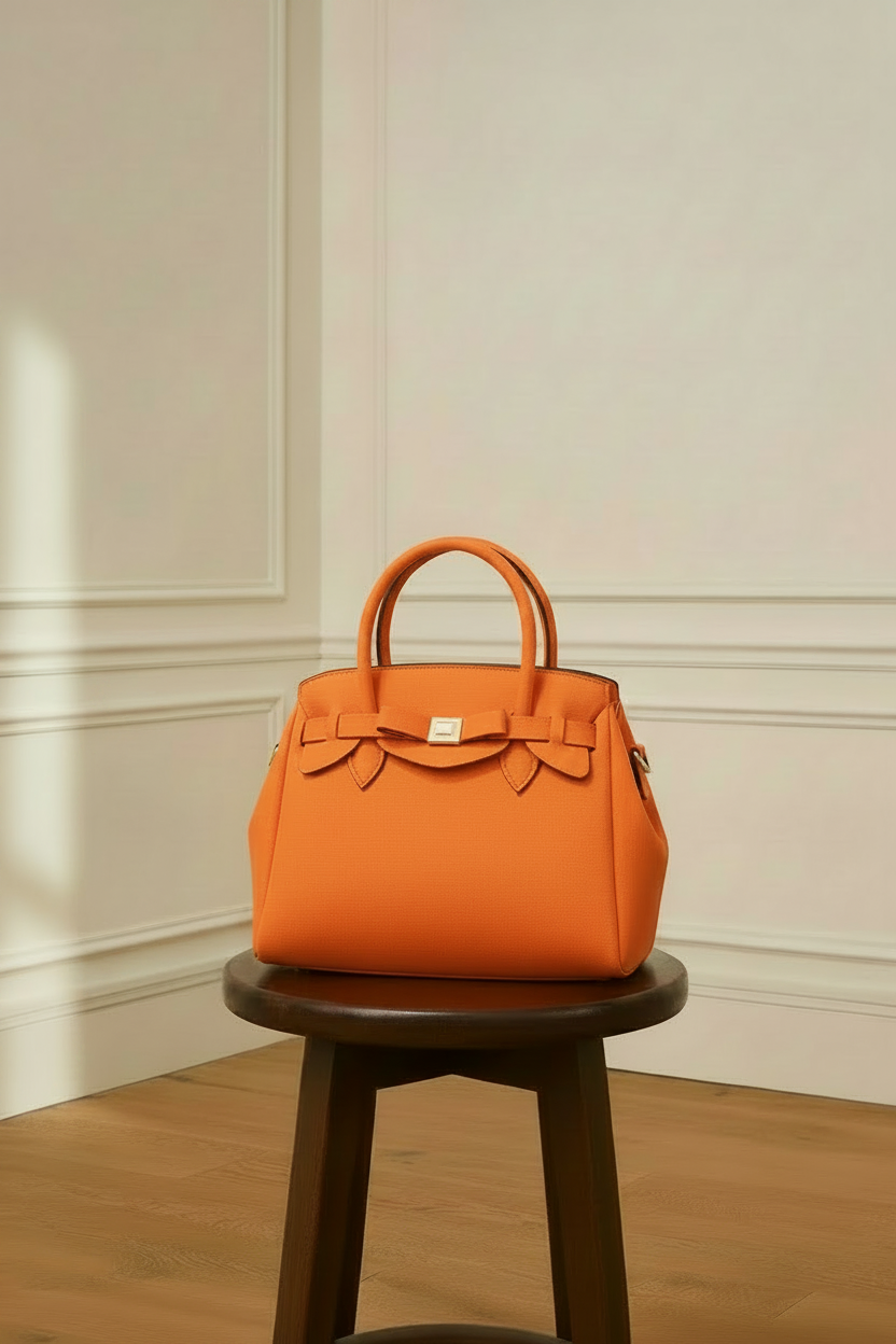 Bolso naranja neopreno maxi - frontal