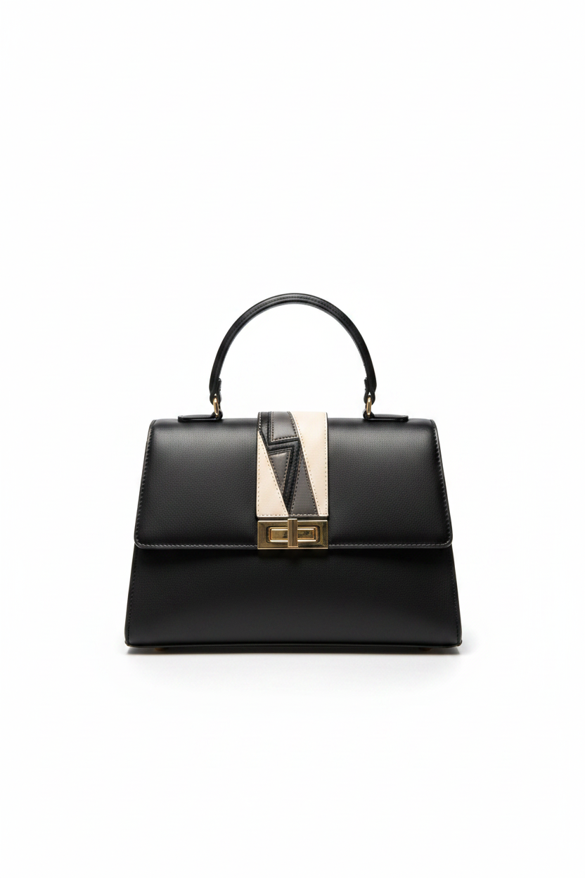 Bolso negro frontal