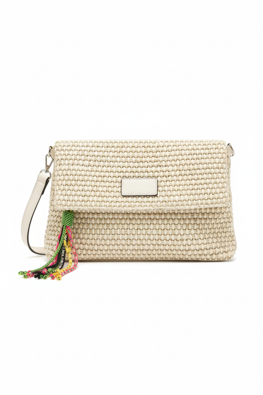 Bolso rafia sin cadena metálica