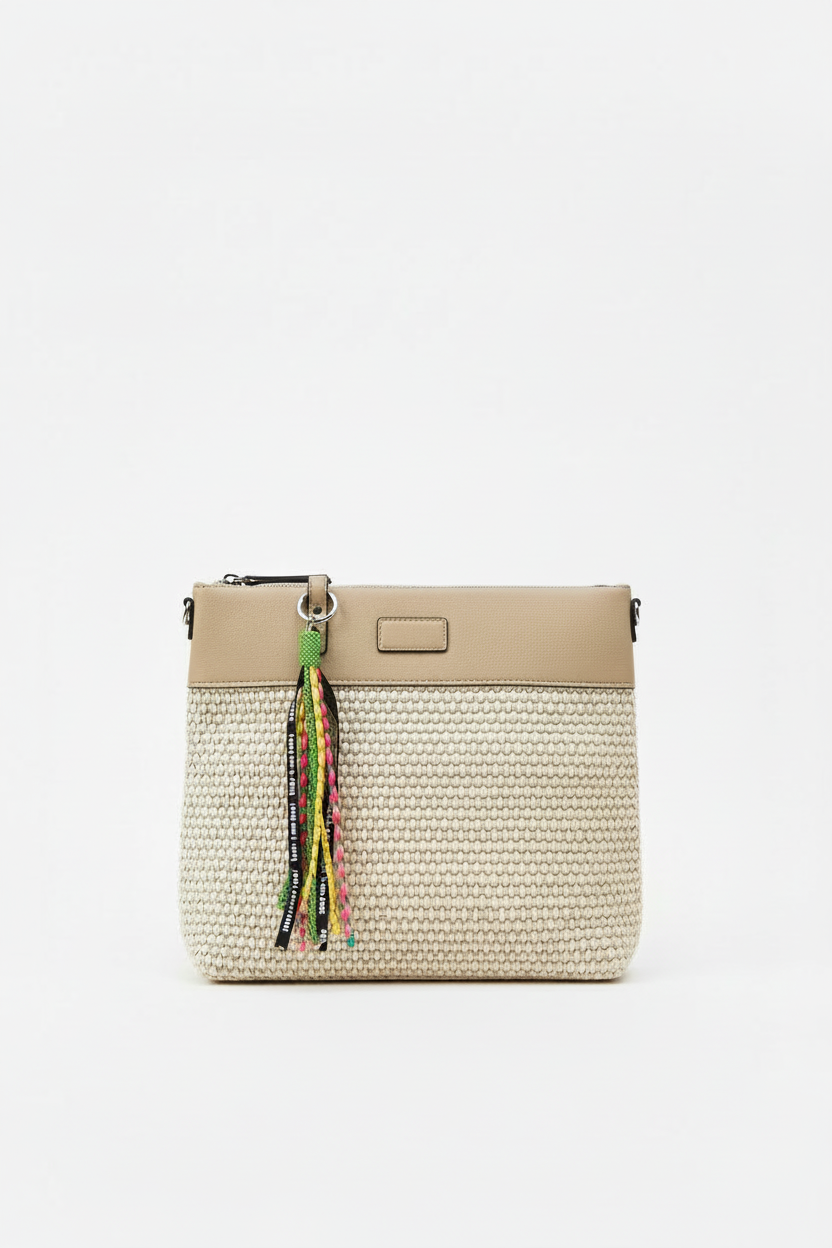 Bolso rafia vista frontal