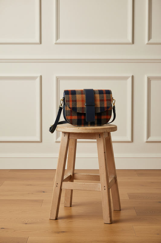 Bolso tartán Blue
