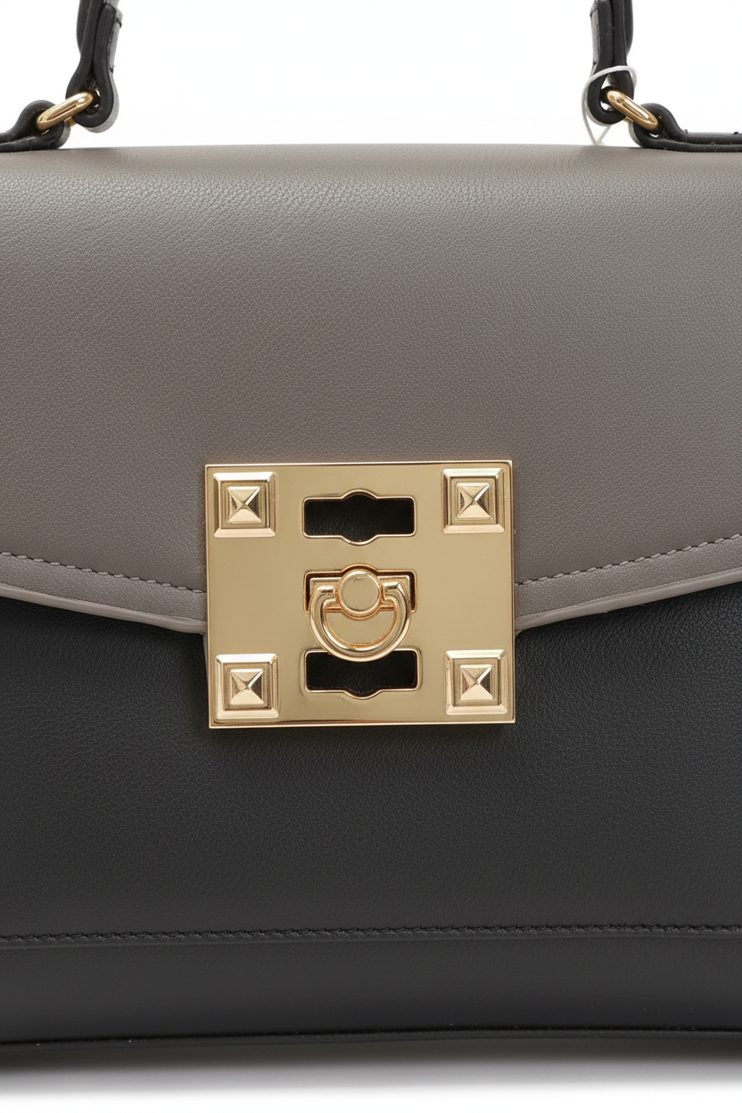 Bolso taupe detalle