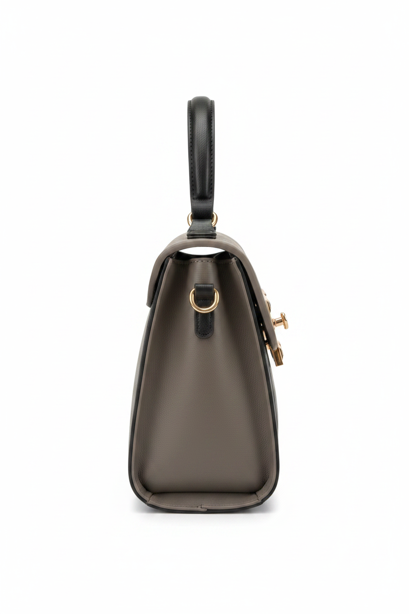 Bolso taupe lateral
