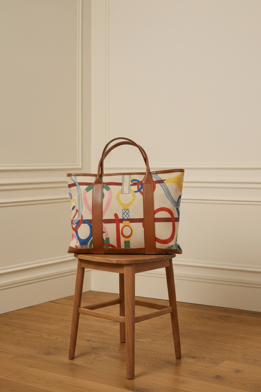 Bolso tote - sobre taburete