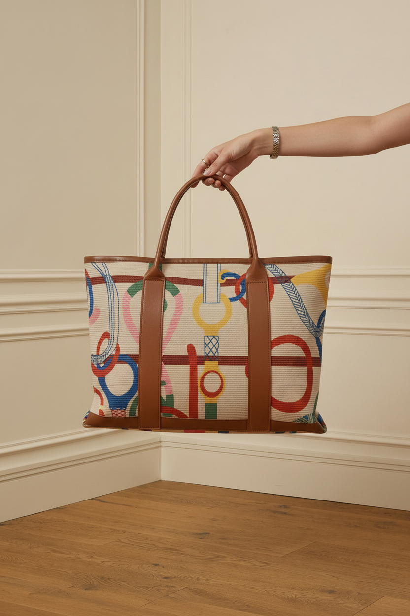 Bolso tote - sostenido por mano