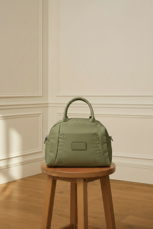 Bolso verde frontal