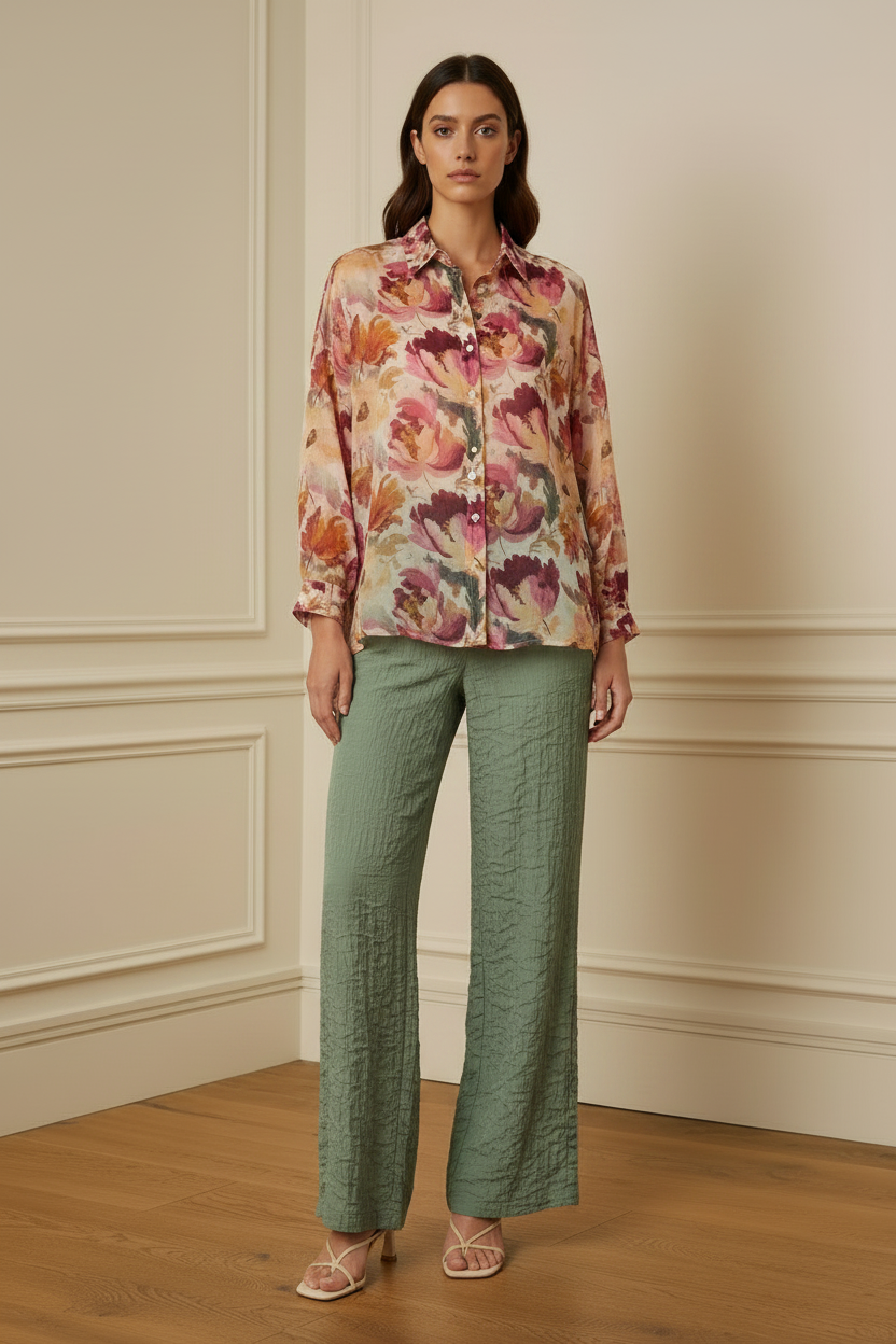 Camisa floral — frontal