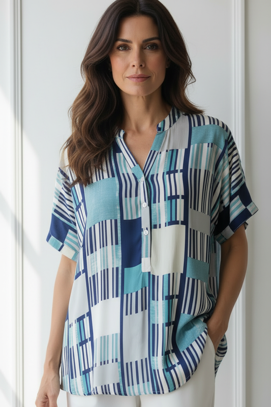 Camisa patchwork detalle