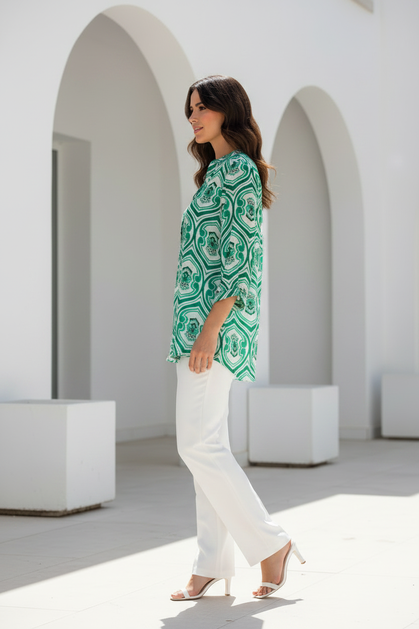Camisa verde - lateral
