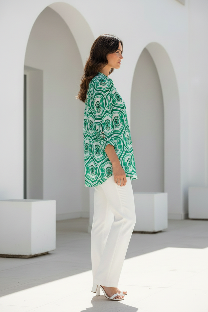 Camisa verde - lateral