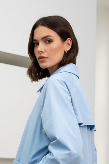 Chaqueta azul celeste - vista alternativa