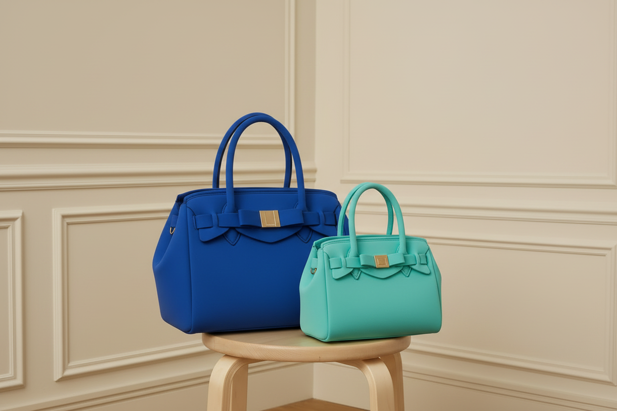 Bolso Birkin neopreno rojo grande - comparativa tamaños