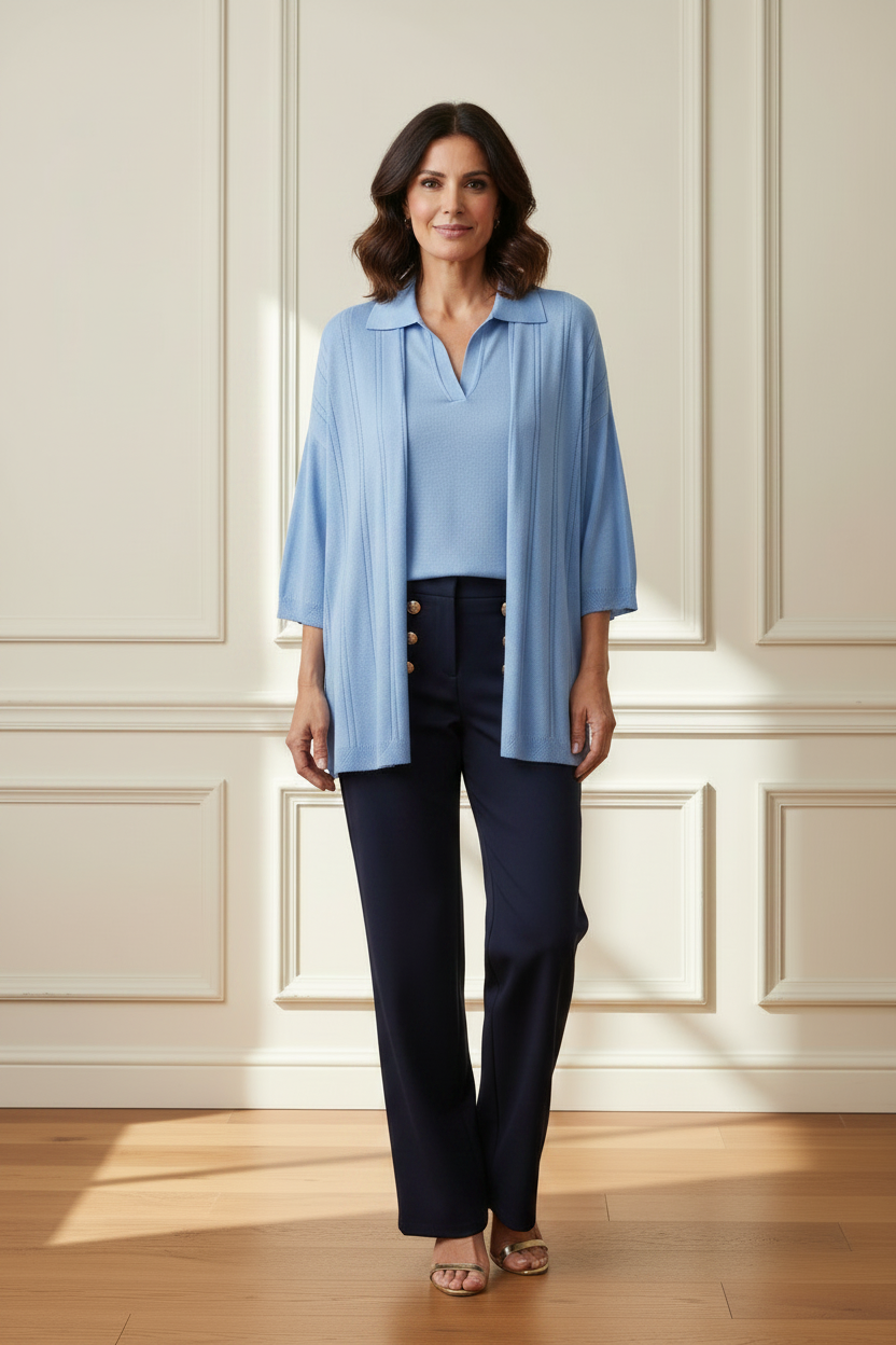 Conjunto azul + pantalón navy - frontal