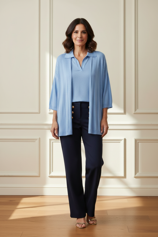 Conjunto azul + pantalón navy - frontal