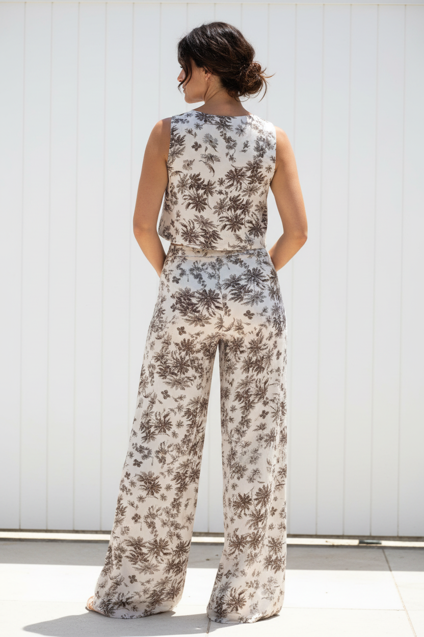 Conjunto floral - trasera