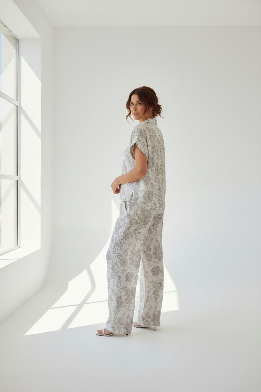 Conjunto paisley vista espalda