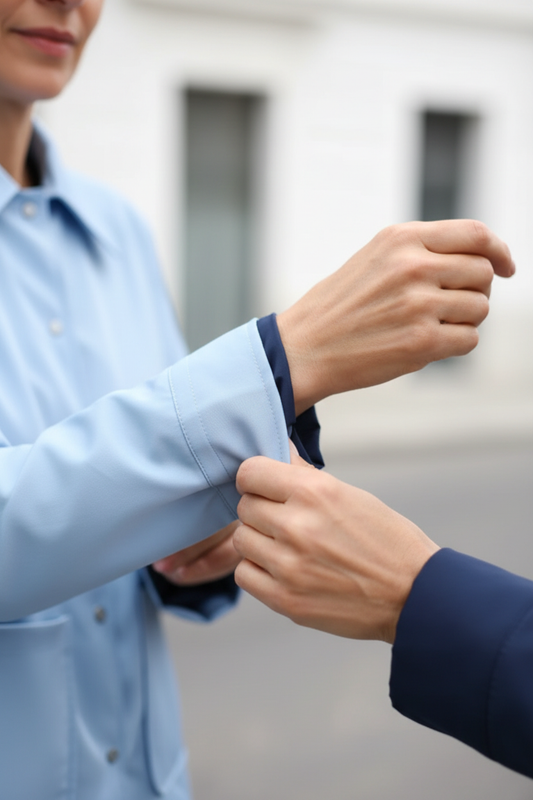 Detalle manga reversible - Prenda correcta