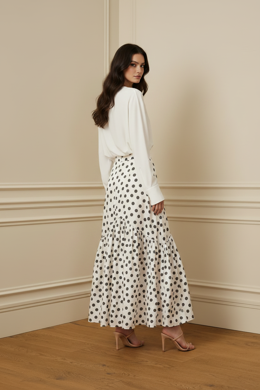 Falda lunares espalda