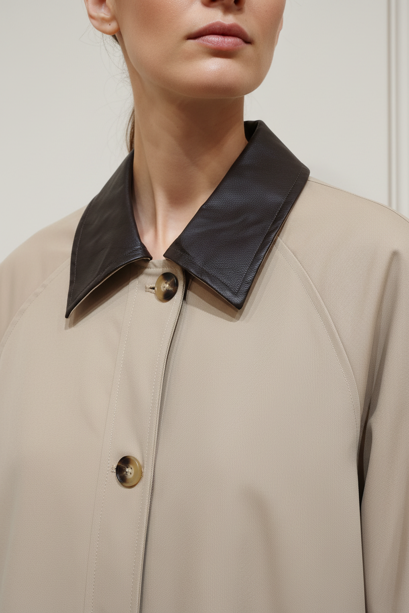 Gabardina - detalle cuello