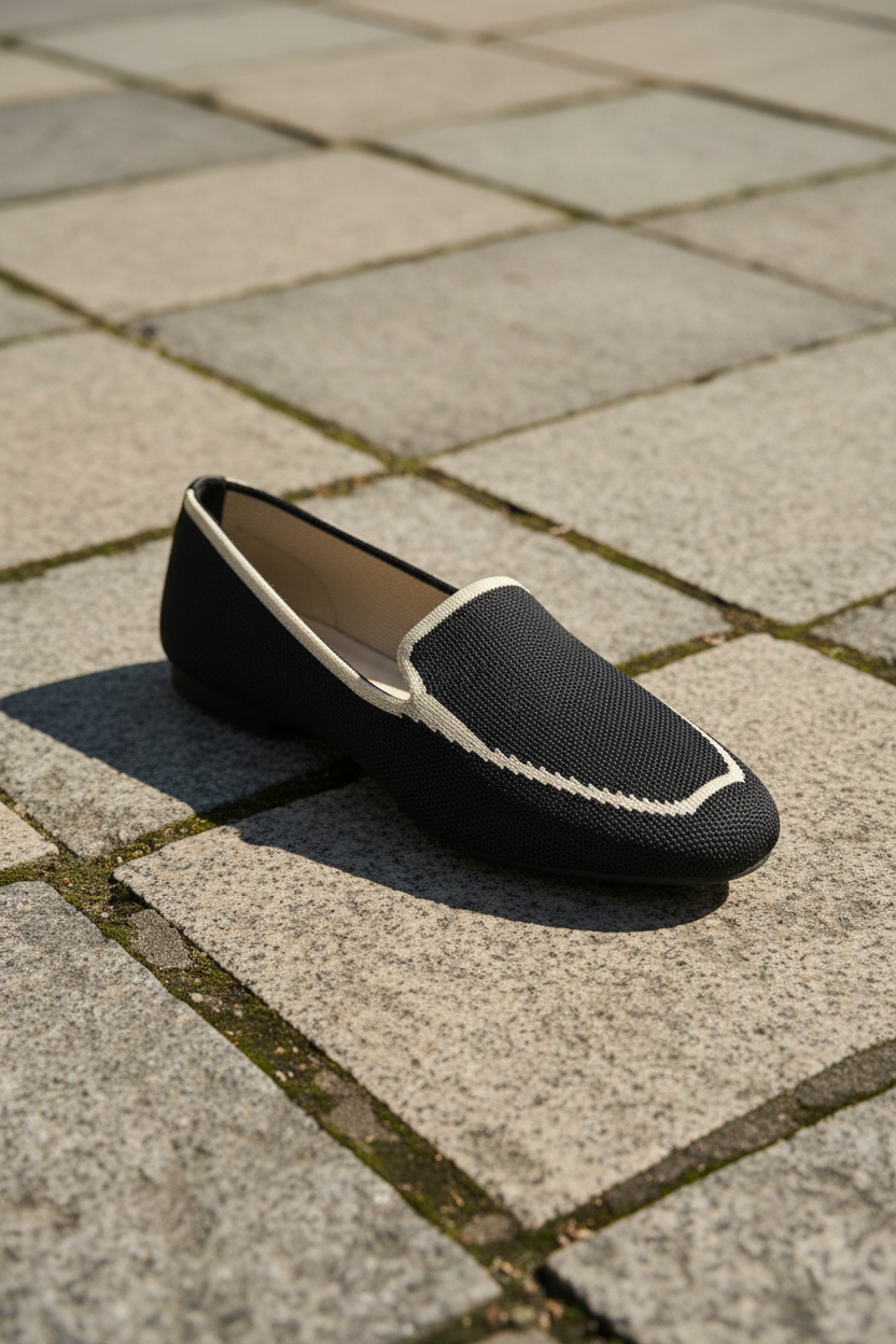 Loafer negro tres cuartos