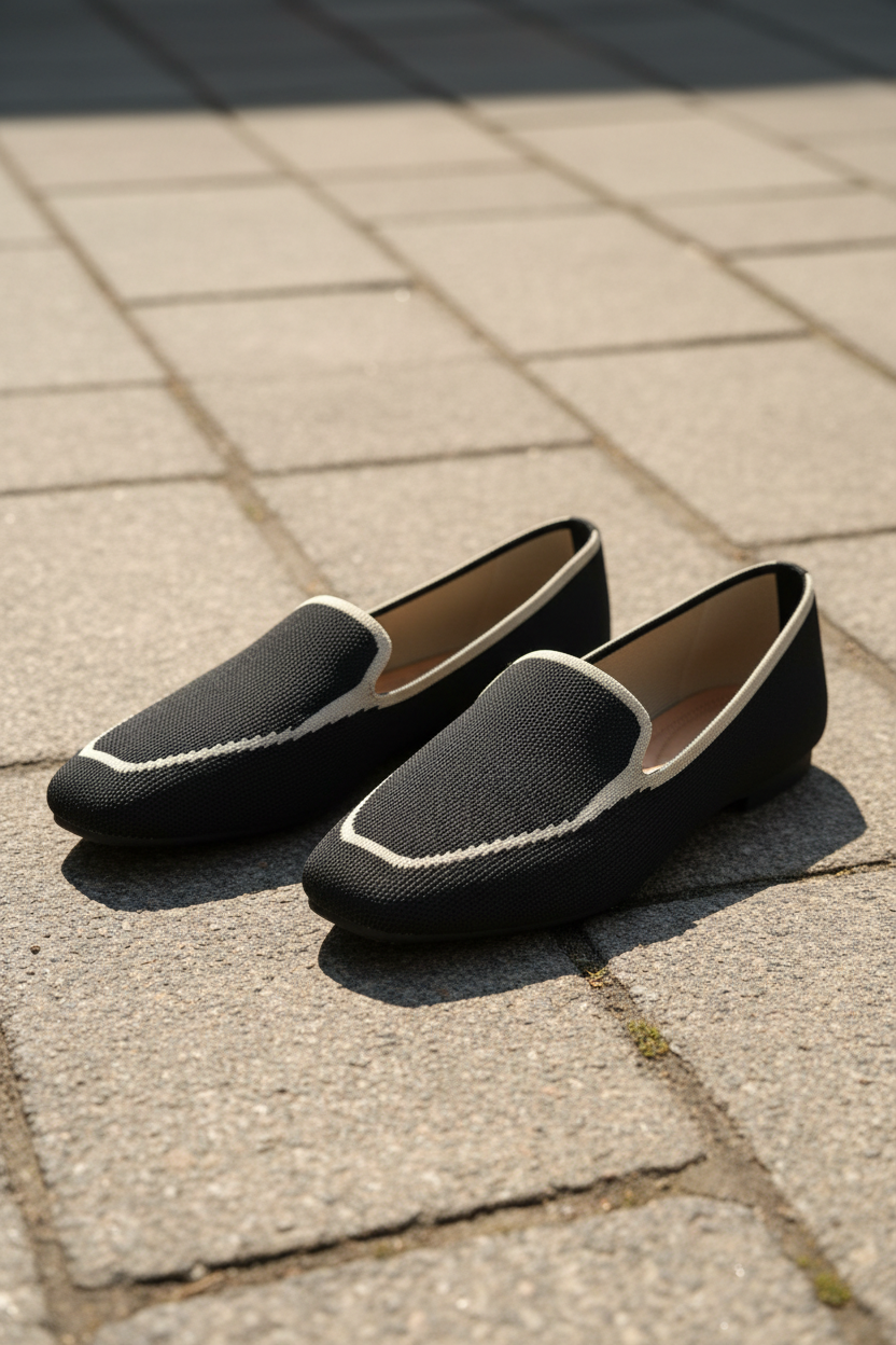 Loafer negro tres cuartos