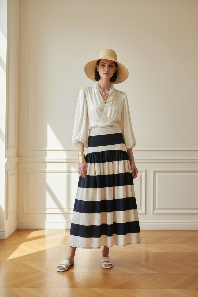 Look con puño en manga