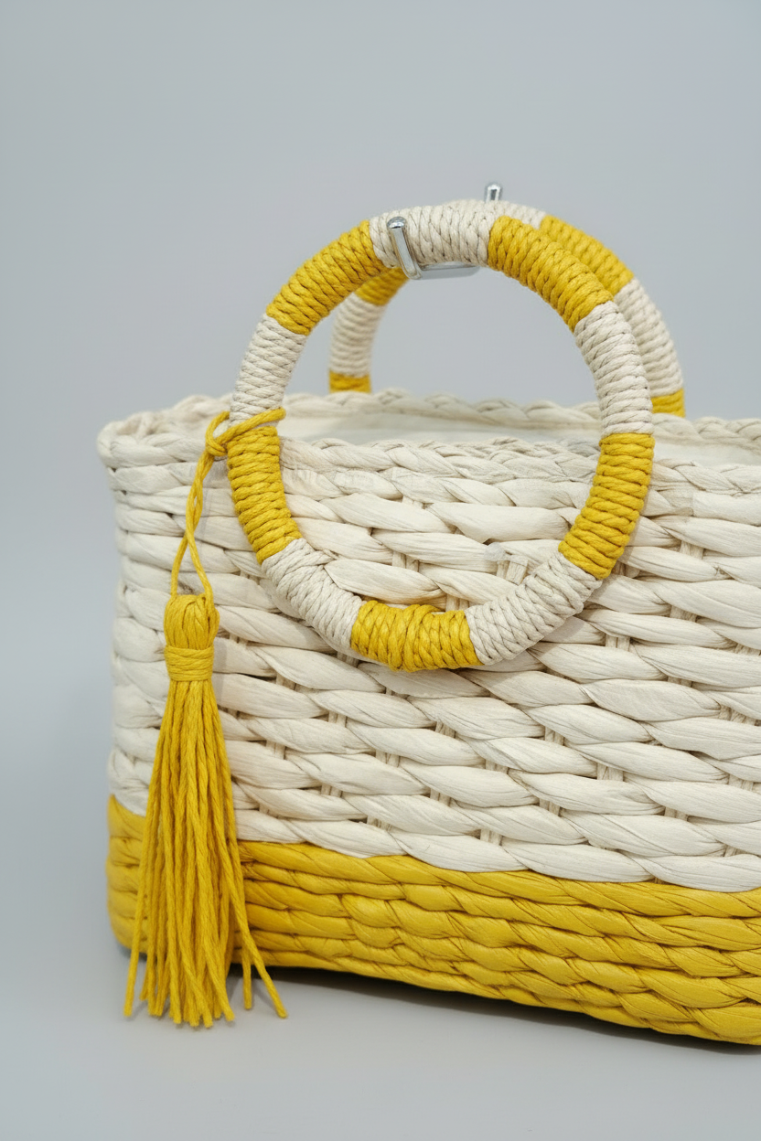 Paja amarillo detalle