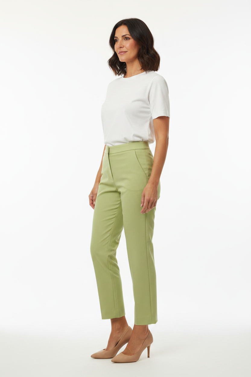 Pantalón pistacho - vista lateral