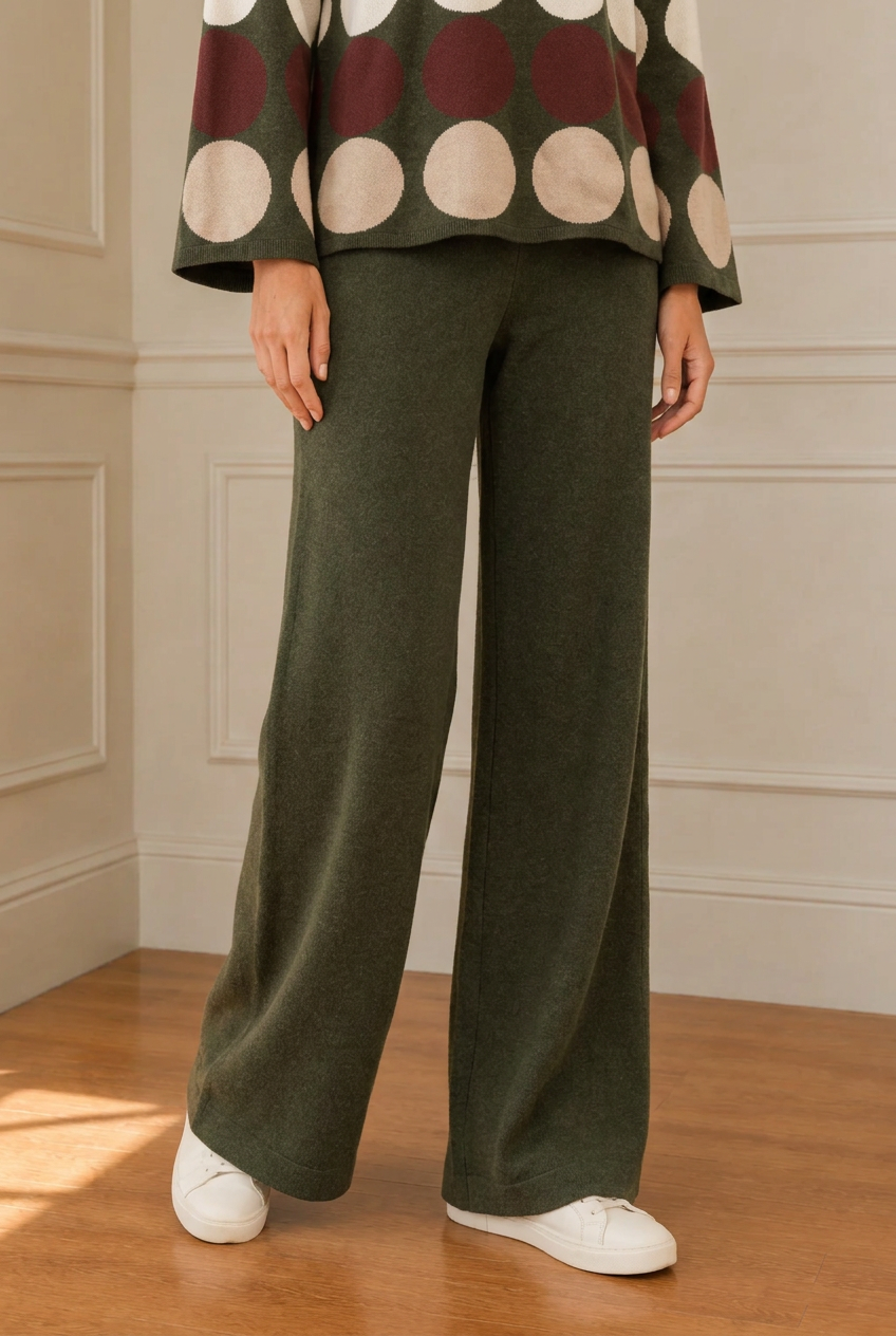 Plano cercano del pantalón verde