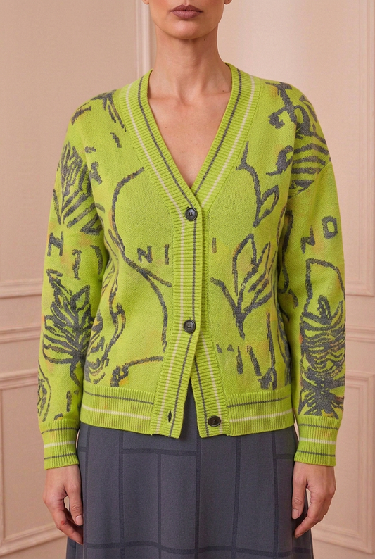 Primer plano de la chaqueta verde
