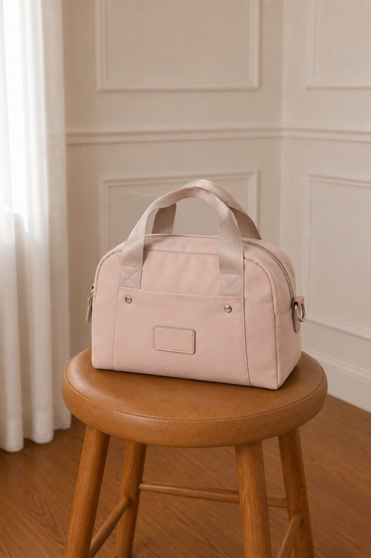 Bolso Bowling Nude con Asa