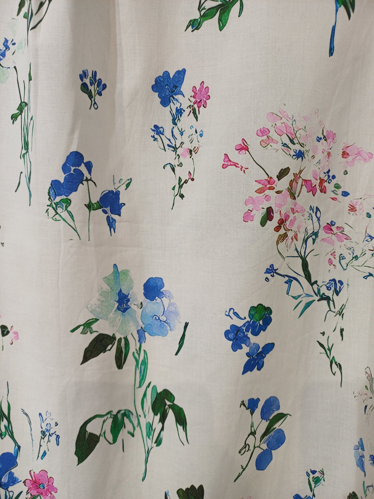 Camisa popelín acuarelas floral