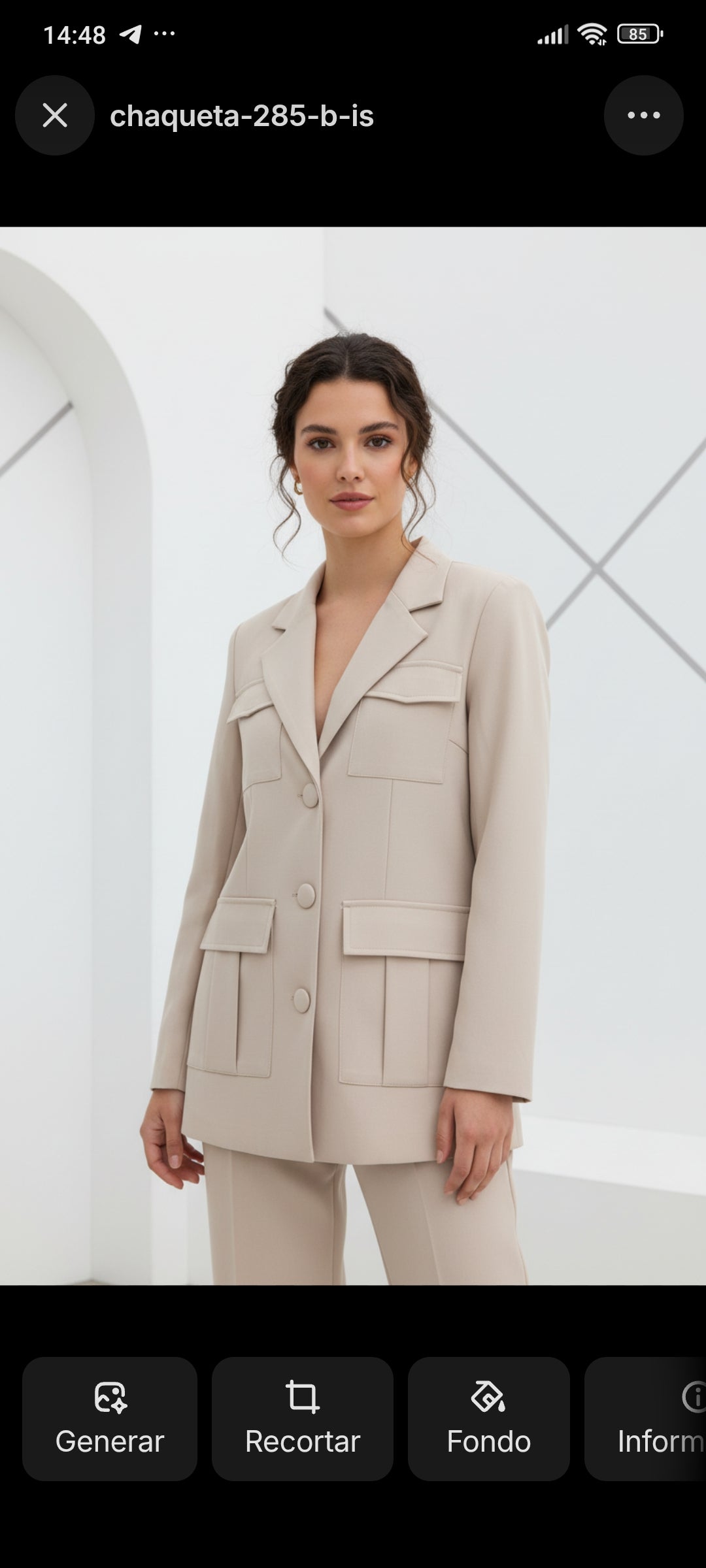 Americana sahariana beige
